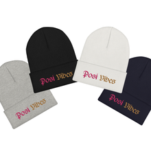 Load image into Gallery viewer, Two-Tone Posi Vibes Beanie