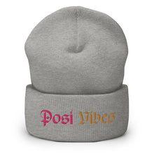 Load image into Gallery viewer, Two-Tone Posi Vibes Beanie
