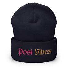 Load image into Gallery viewer, Two-Tone Posi Vibes Beanie