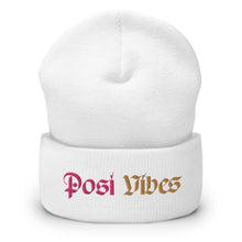 Load image into Gallery viewer, Two-Tone Posi Vibes Beanie