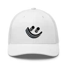 Load image into Gallery viewer, Black Smiley Trucker Cap